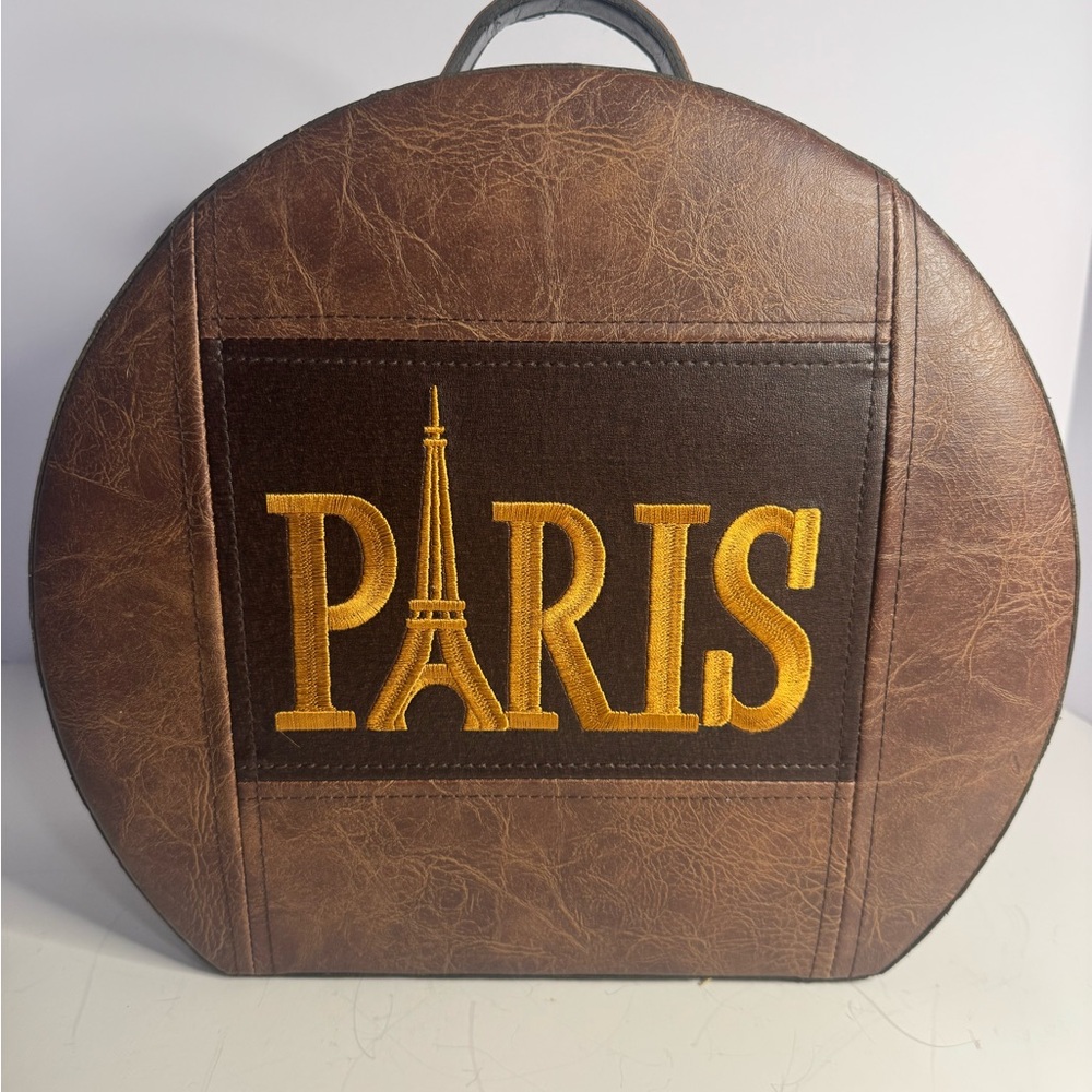 Source Unknown Brown and Gold Laptop Case